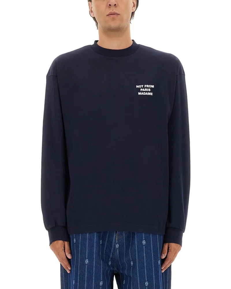 Drôle de Monsieur Baumwolltrikot Blue