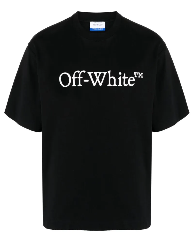 OFF-WHITE Big Bookish Cotton T Shirt Black