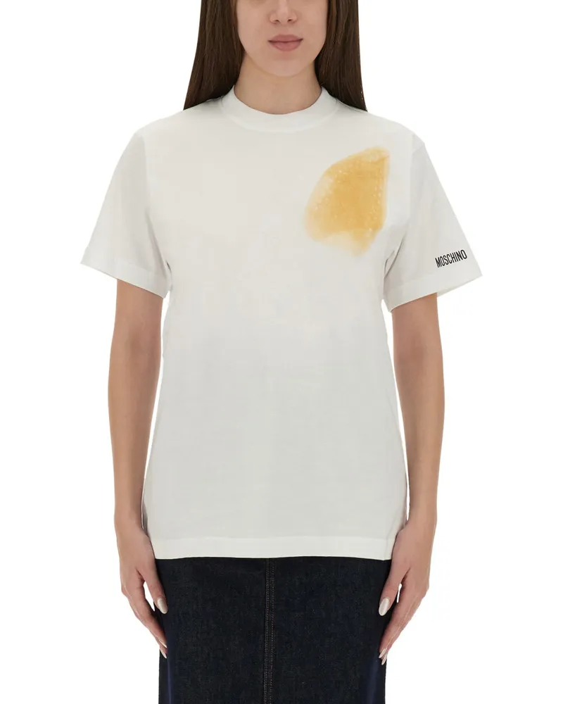 Moschino T -Shirt "Zu viel Ironie White