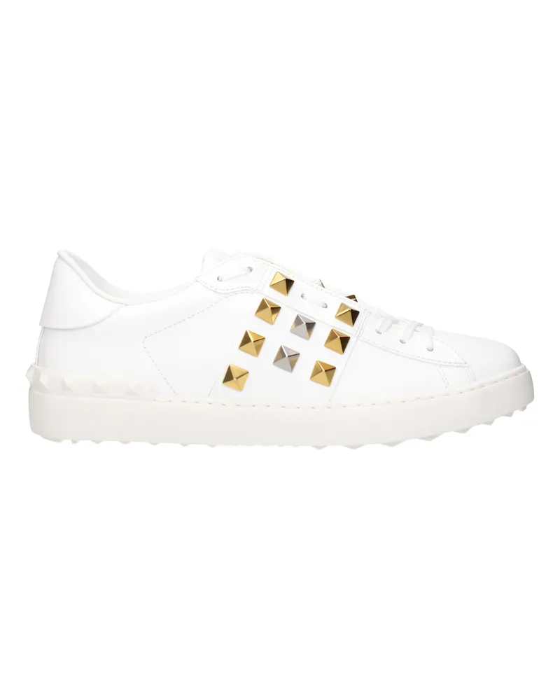 Valentino Garavani Herrens Weiße Ledersneaker -