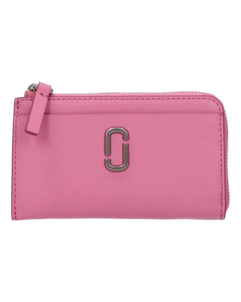 Marc Jacobs Damens Dokumentenhalter aus Leder in Rosa/Konfetti-Rosa -