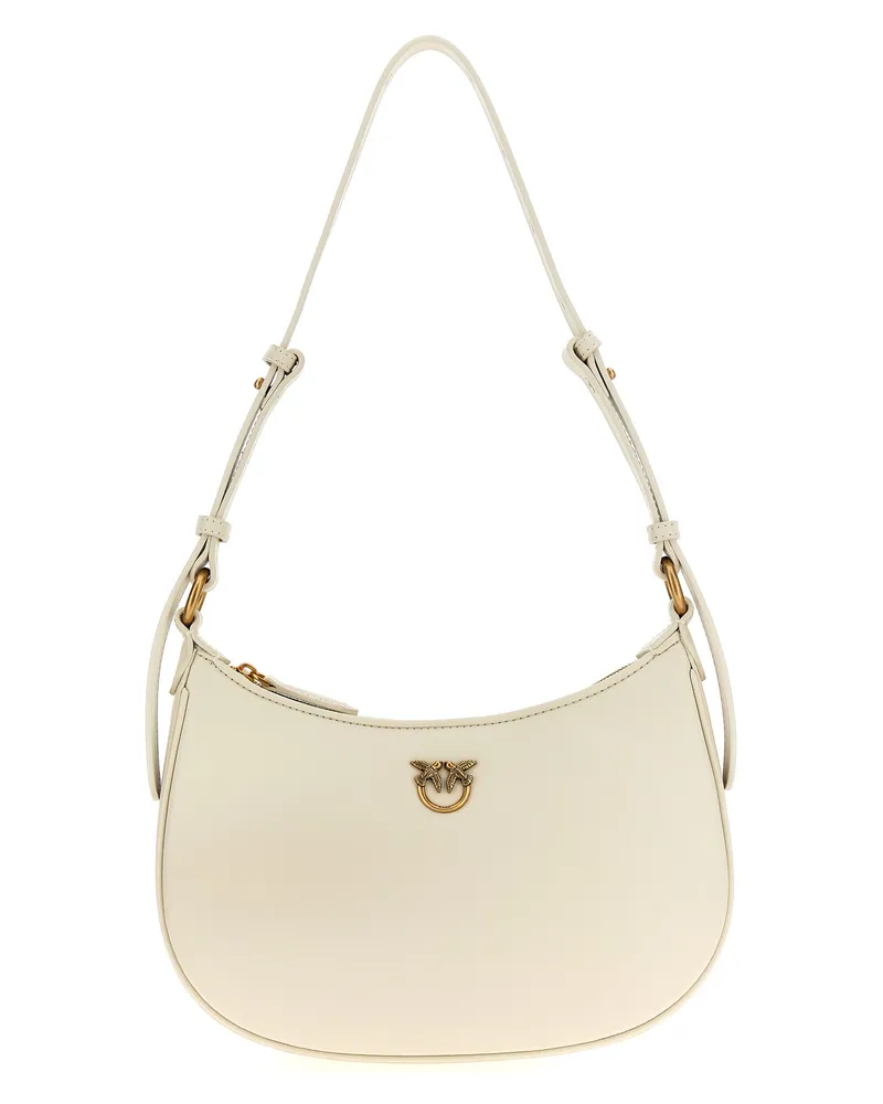 Pinko Half Moon Mini' Handtasche Weiß