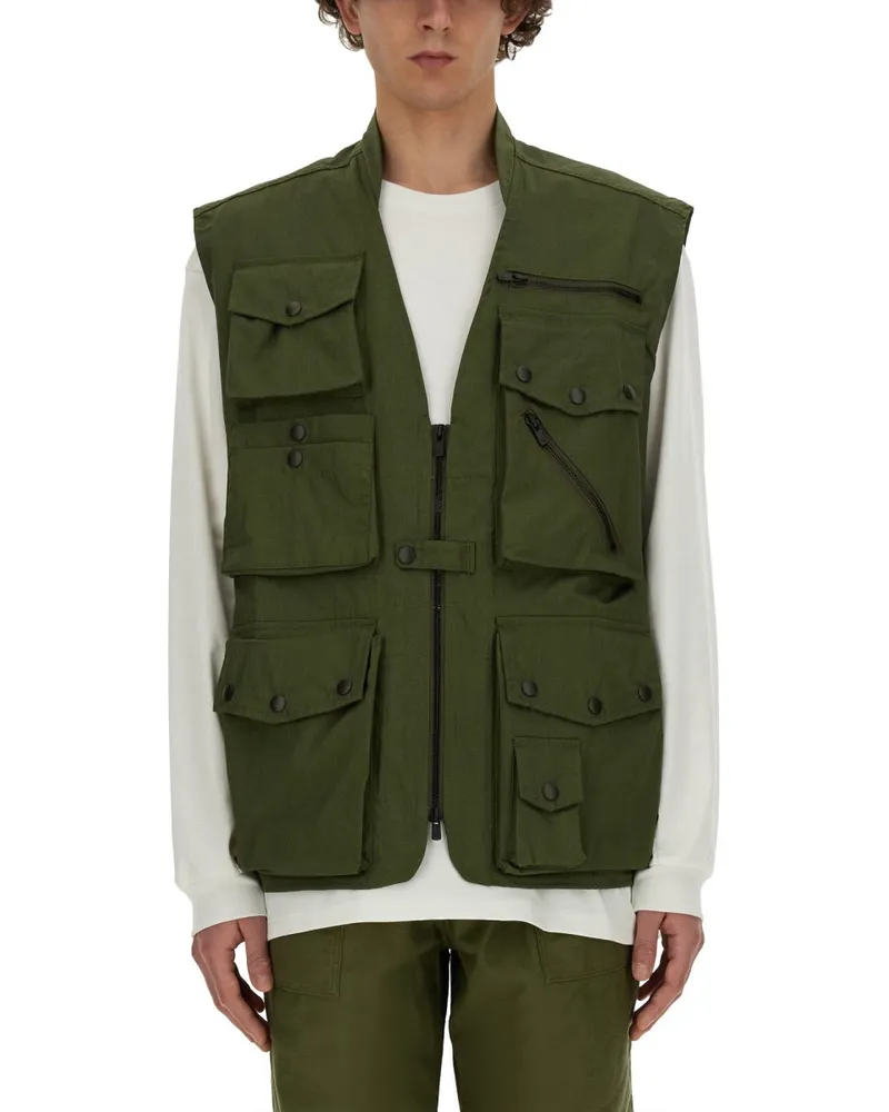 NEEDLES Nadelnweste mit Taschen Green