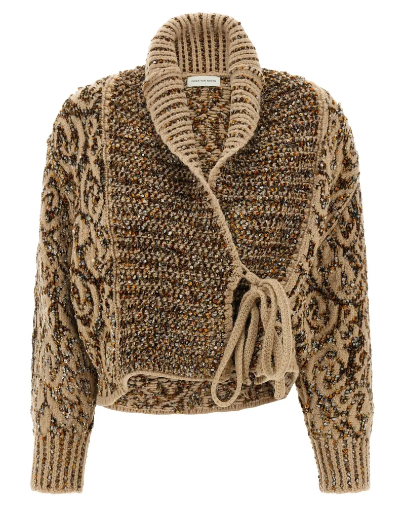 Dries van Noten Dries Van Note 'Tekla' Strickjacke Beige