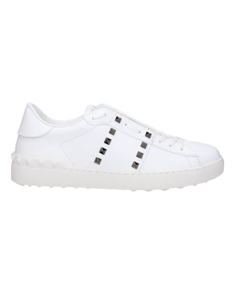 Valentino Garavani Rockstud Sneakers Herrens Leder Weiß/Weiß -
