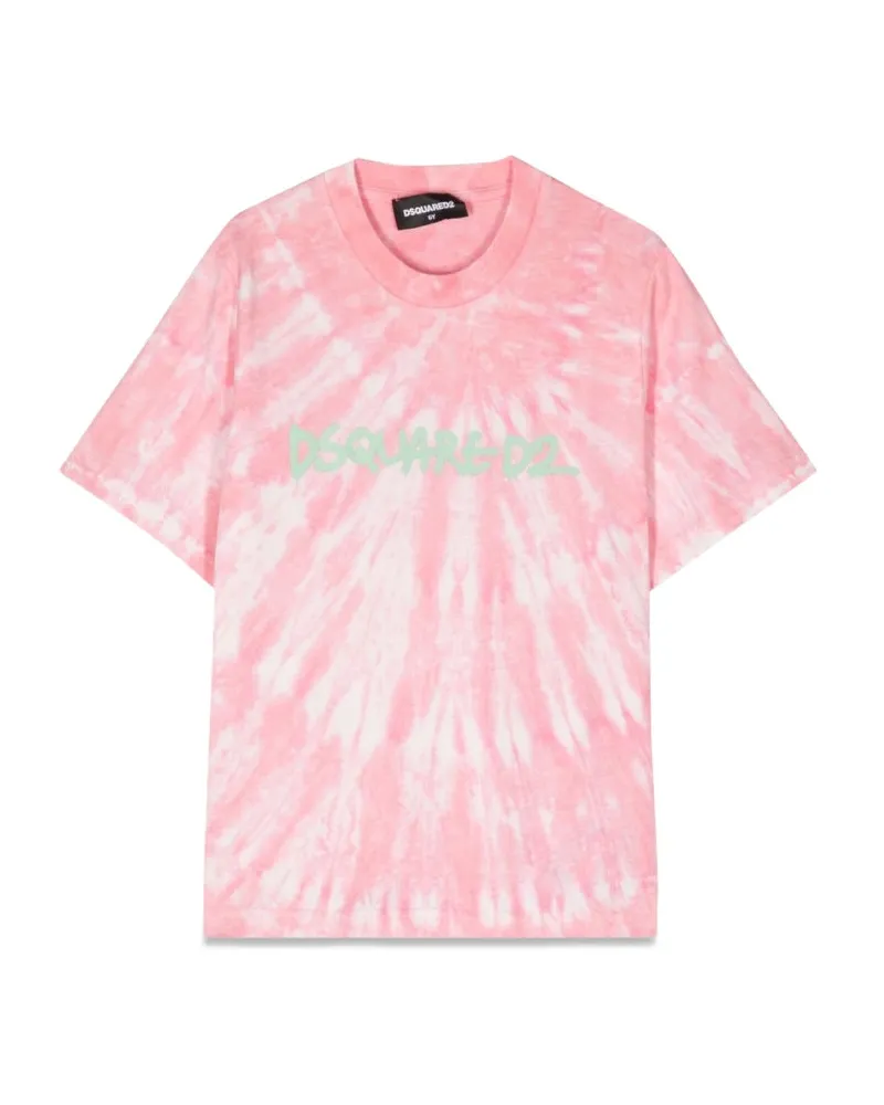 Dsquared2 MC Logo Slouch Fit T -Shirt Pink