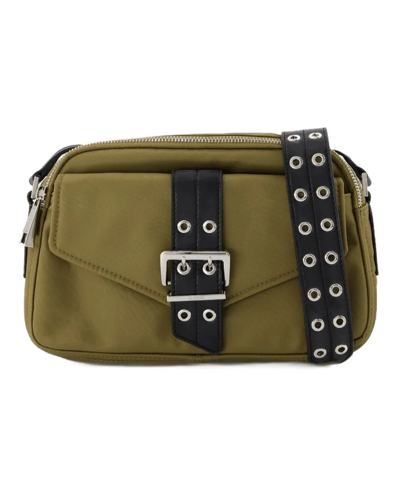 Ganni Bucky Kameratasche Crossbody  Nylon Green Grün