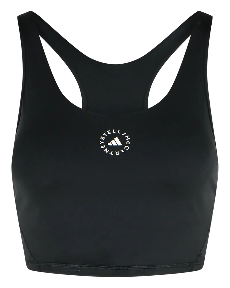 adidas Adidas von Stella McCartney Polyester Blend Training Top Black