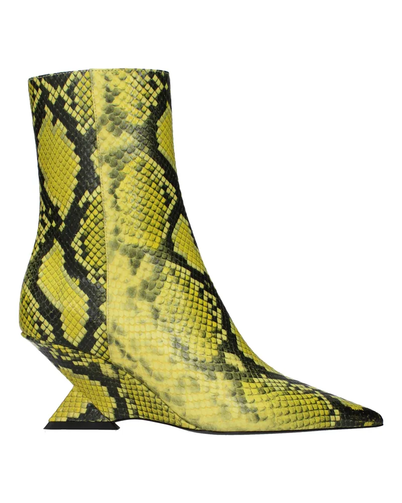 ATTICO Die Attico -Frauen 's Lederstiefel gelb -