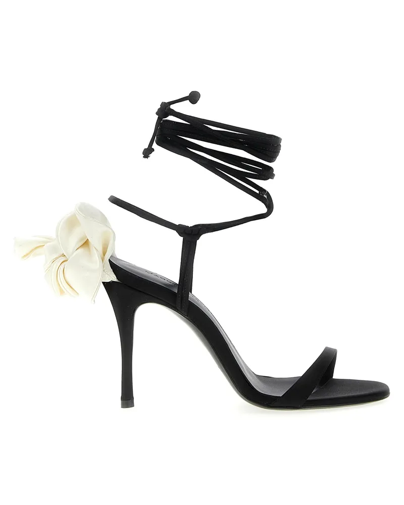 Magda Butrym Satin Sandalen Black