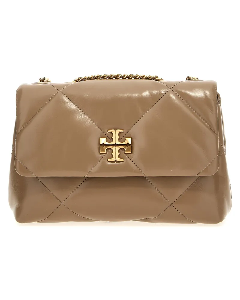 Tory Burch Kira Diamond Quilt kleiner Umhängetasche Grau