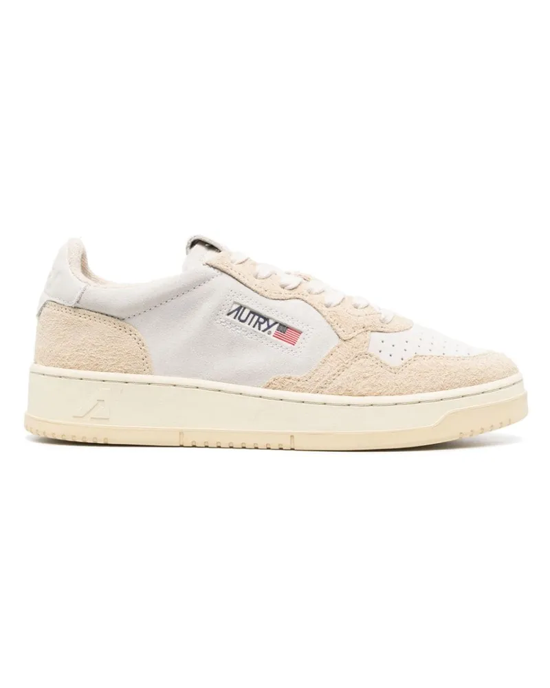 AUTRY Medaillengewinner niedriger Wildleder -Turnschuhe Beige