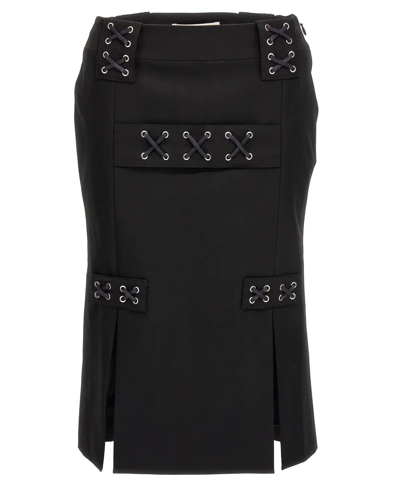 Alessandra Rich Schnürrock Black