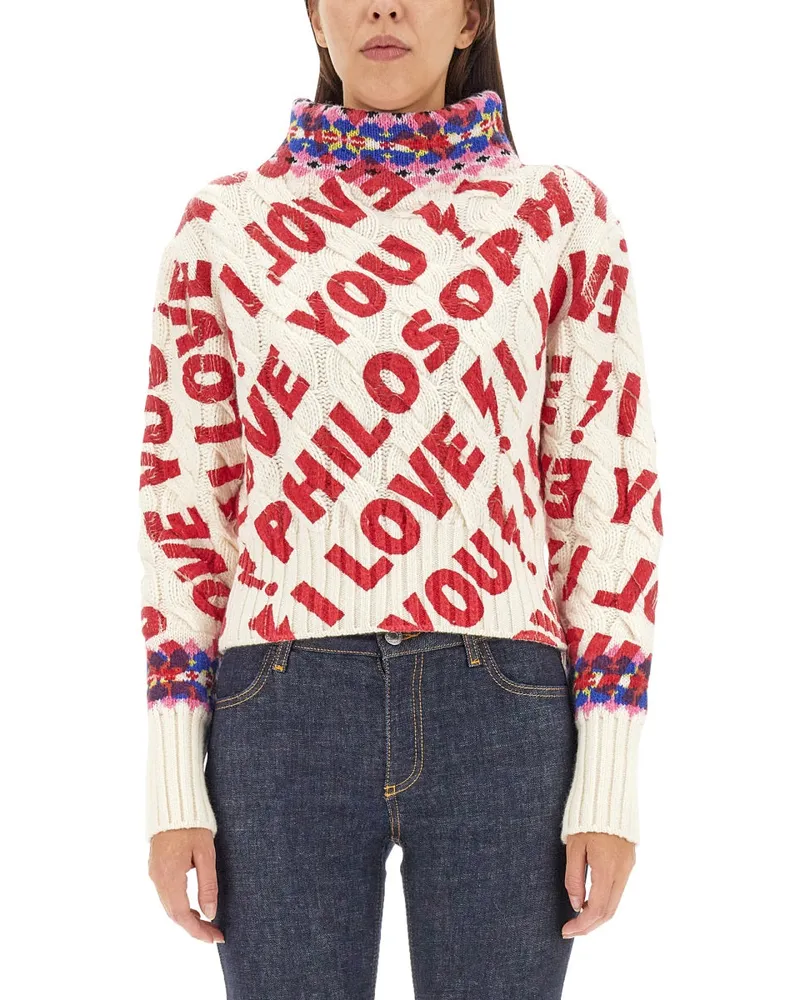 Philosophy Di Lorenzo Serafini Philosophie di lorenzo serafini Ich liebe dich Philosophie Trikot Multicolour