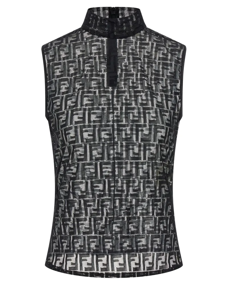 Fendi Spitzenoberteil „FF Black