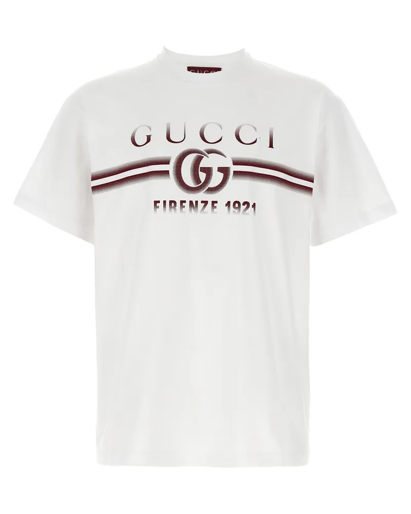 Gucci T-Shirt mit Gucci-Aufdruck White
