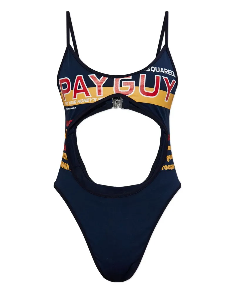 Dsquared2 bedruckter Body Blue