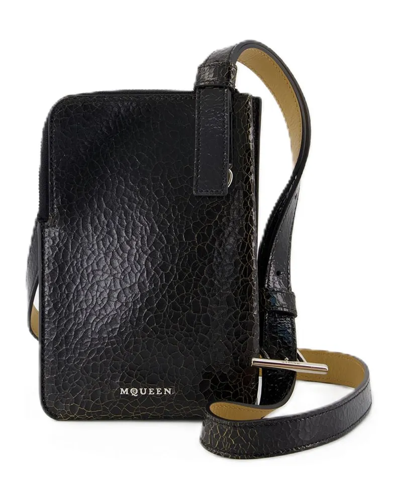 Alexander McQueen Sling Crossbody Alexander Mc Queen Leder schwarz Schwarz