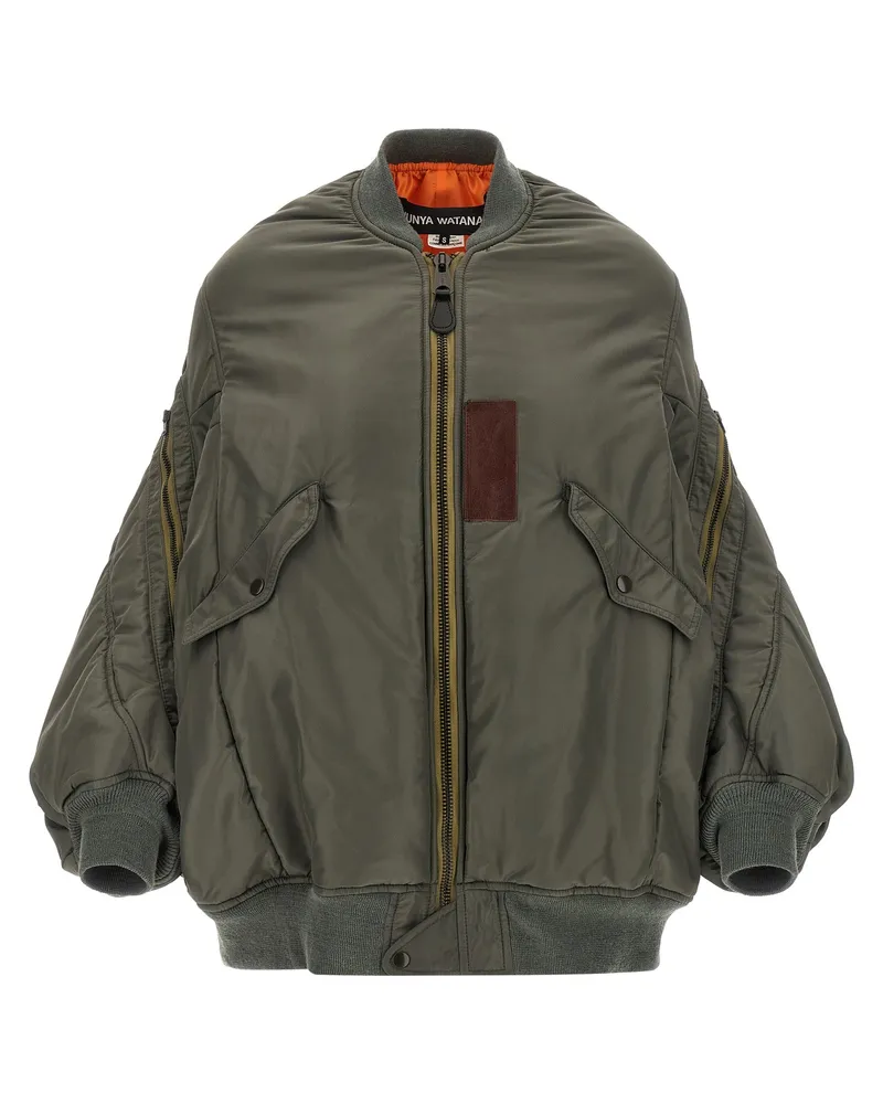 Junya Watanabe Nylon Bomberjacke Green