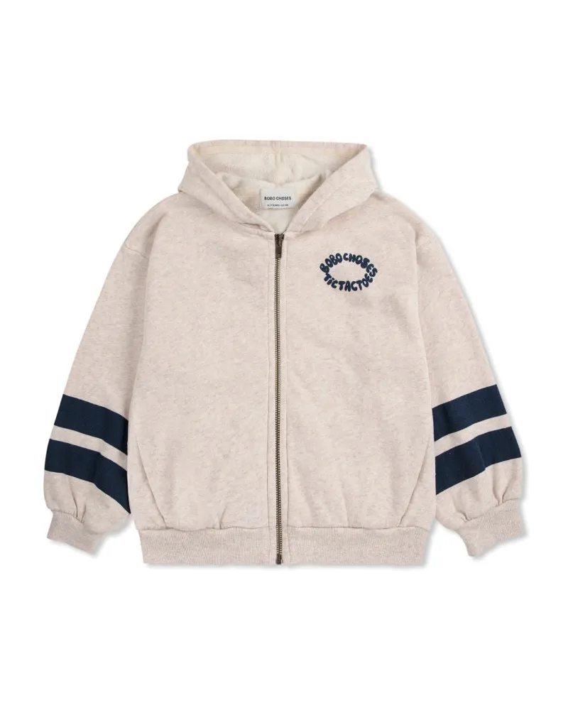 BOBO CHOSES Bobo wählt "Tic Tac Toe" Logo Sweatshirt White