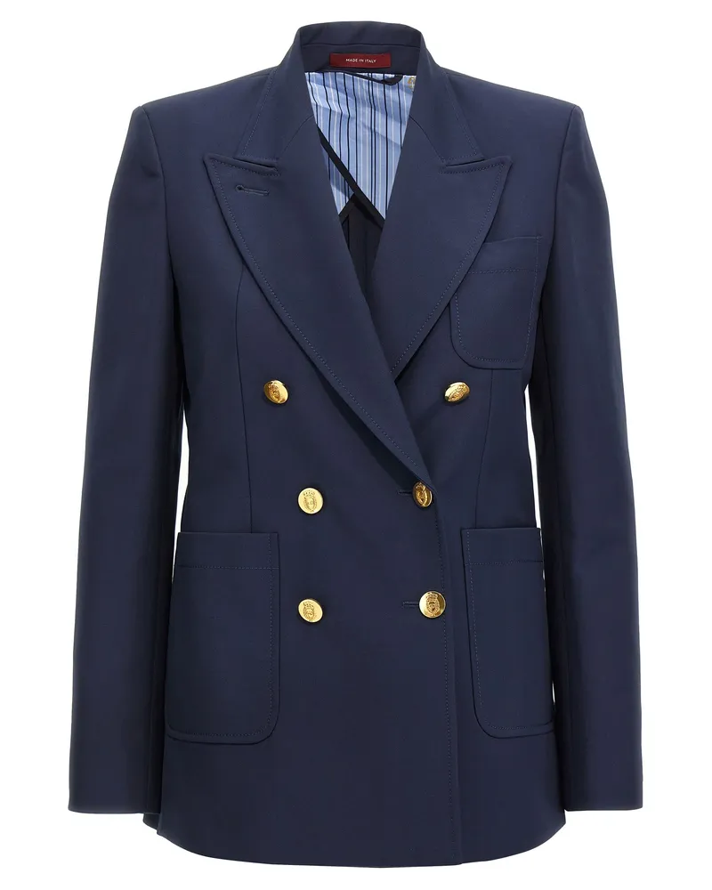 Gucci Zweireihiger Blazer Blue