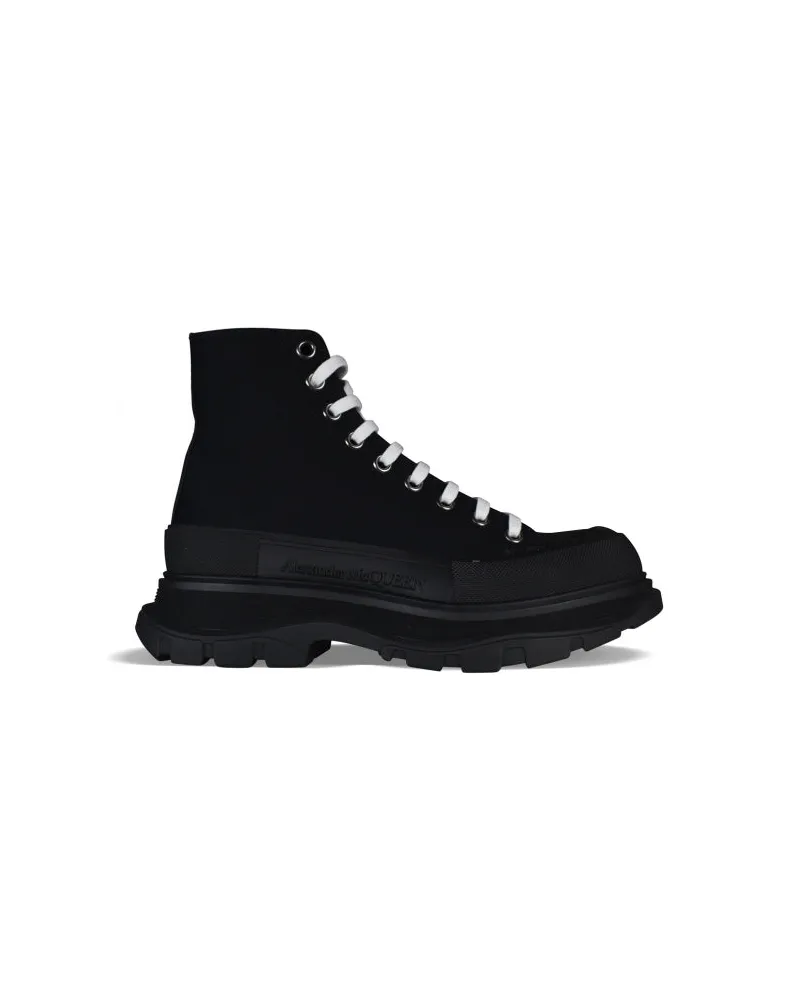 Alexander McQueen Alexander MC Queen Sneakers treten Slick auf Black