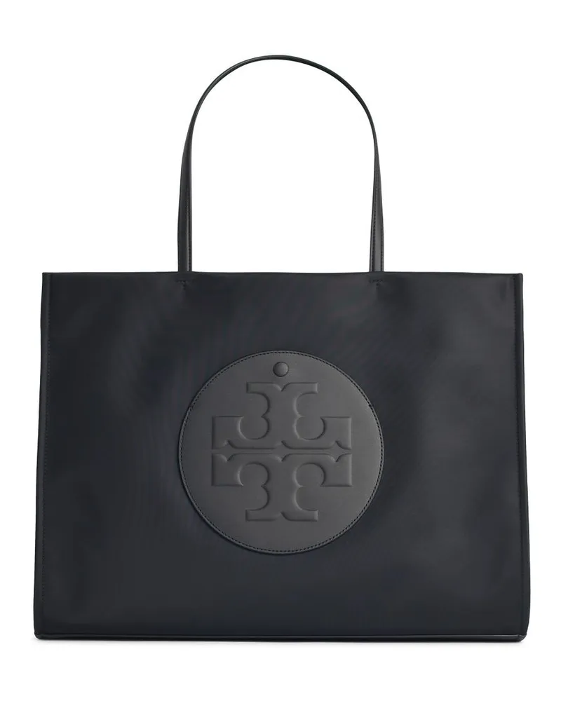 Tory Burch Große schwarze Nylontasche „Ella“ von Black