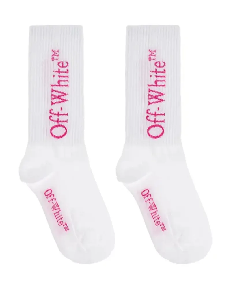 OFF-WHITE Aus weißen Socken mit Logo White