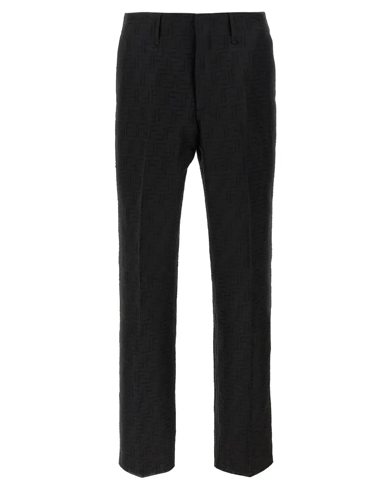 Fendi ff Jacquard Hosen Black