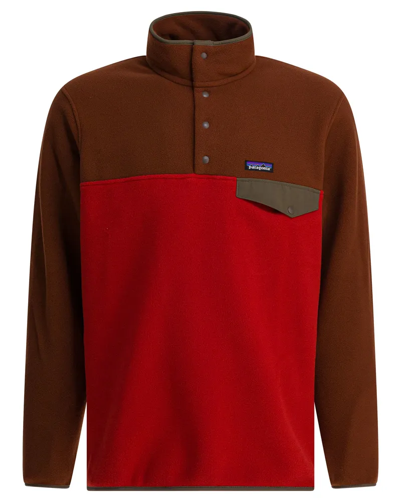 Patagonia Fleece-Sweatshirt „Lightweight Synchilla Snap T Fleece Red
