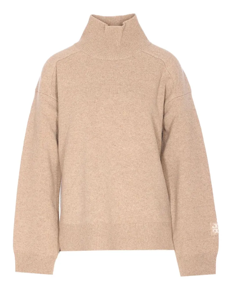 Tory Burch Rollkragenpullover aus Wolle von Beige