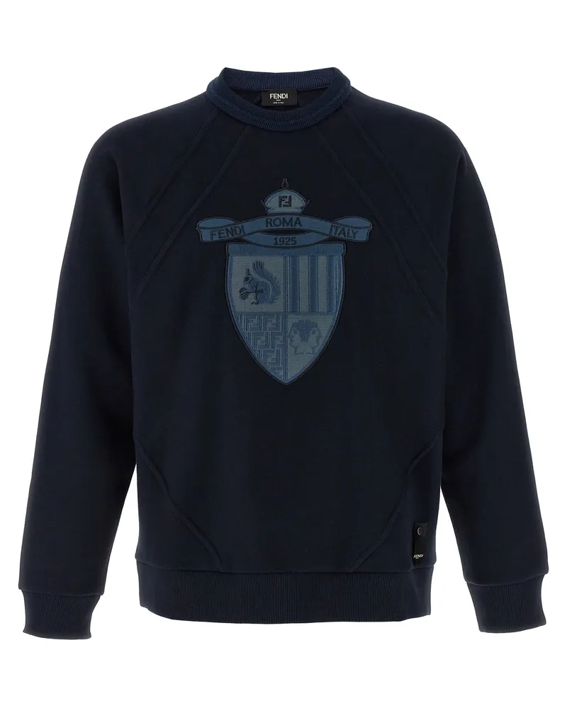 Fendi Fendi Crest' Sweatshirt Blue