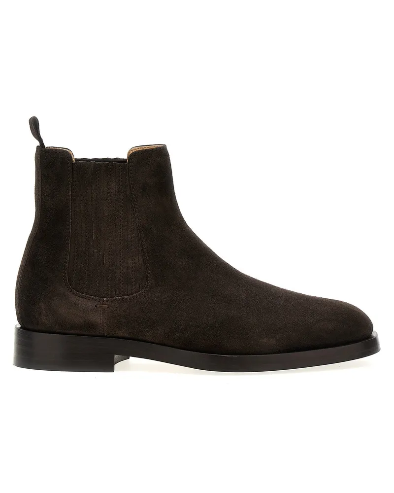 Brunello Cucinelli Wildleder -Knöchelstiefel Brown