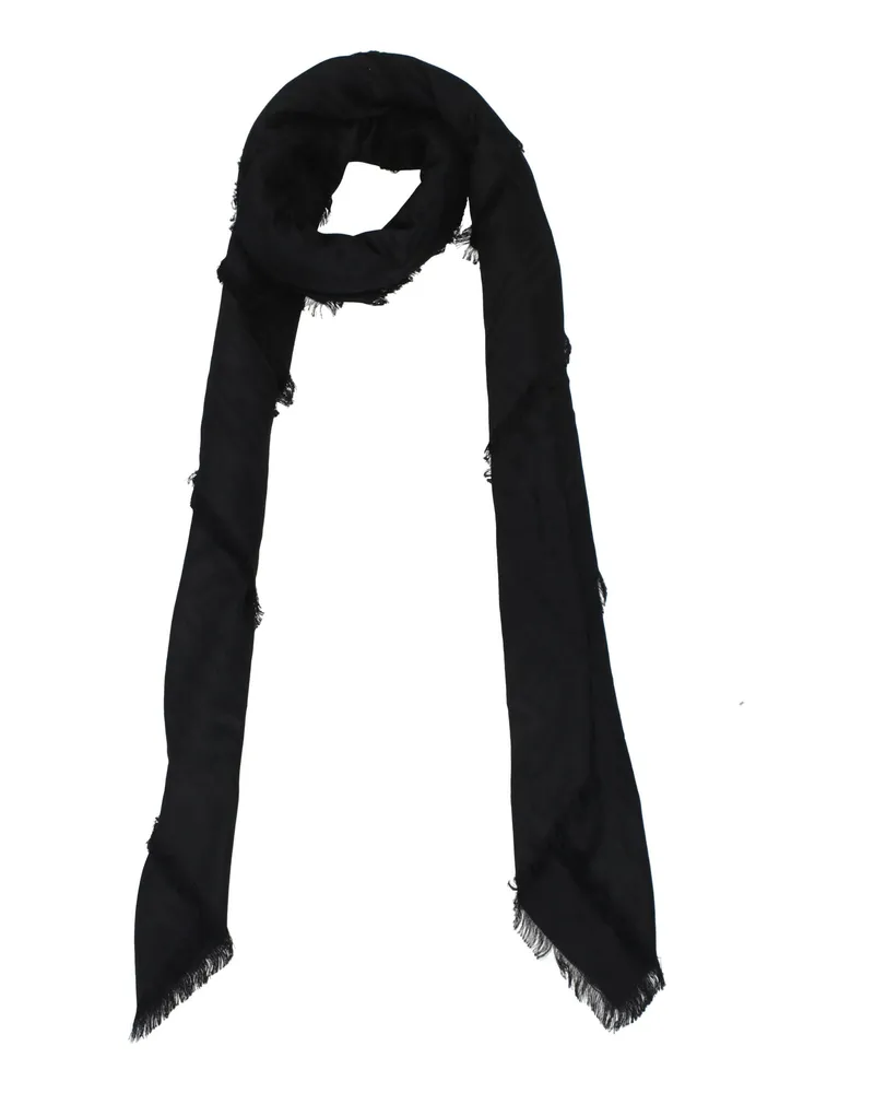 Balmain Herrens Schwarzer Schal aus Viskose -