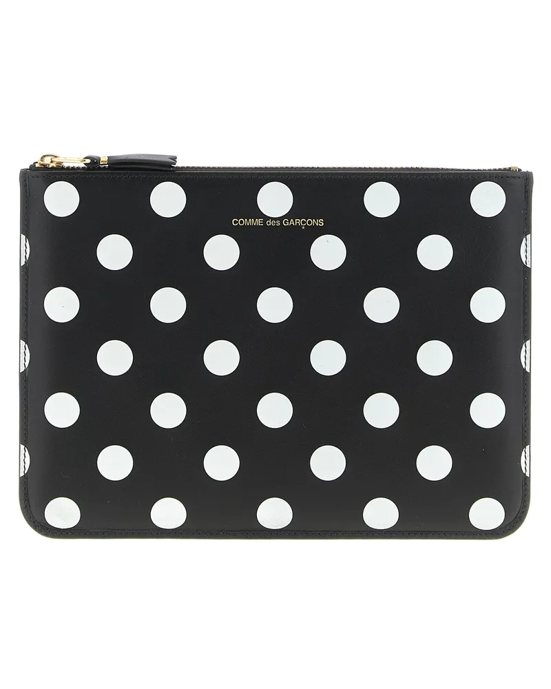 Comme des Garçons Comme des Garçons Brieftasche 'Polka Dots gedruckt' Brieftasche White