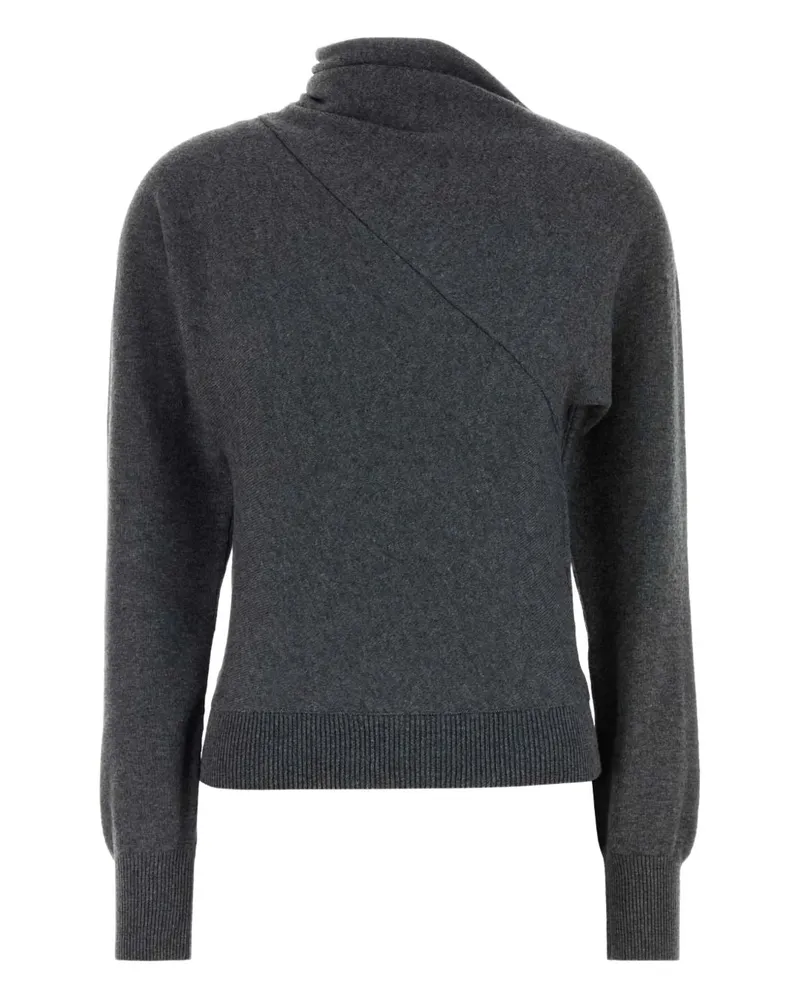 Tom Ford Cashmere und Cotton Turtle Neck -Pullover Grey