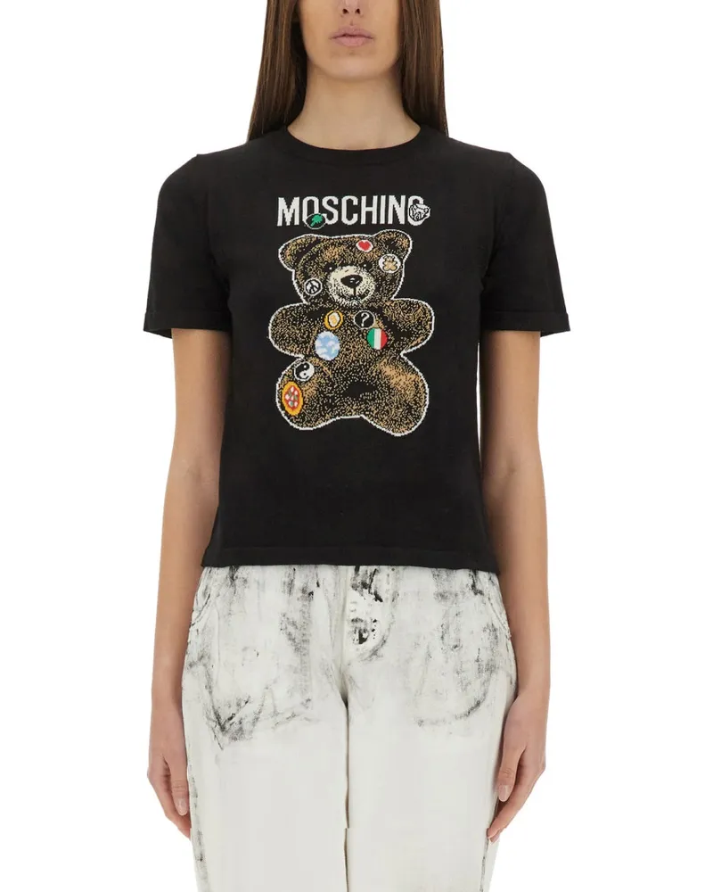 Moschino Teddybärenpullover Black