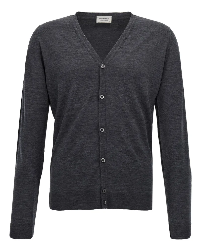 John Smedley Petworth' Cardigan Gray