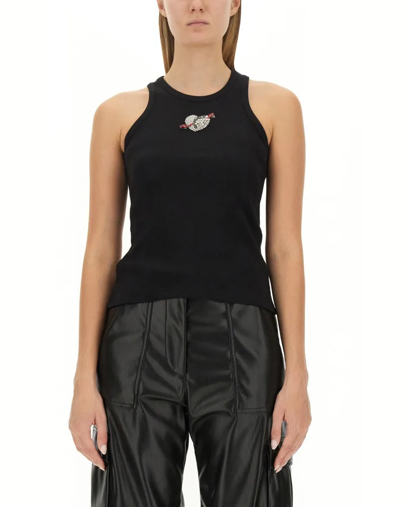 MSGM Baumwolltops Black