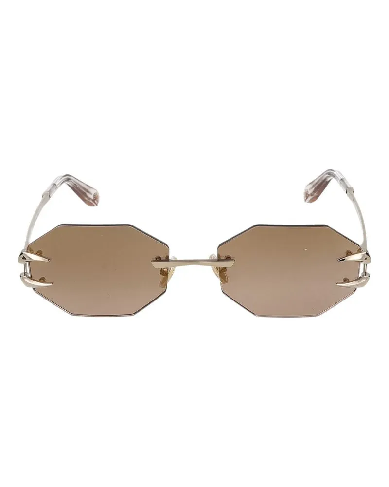 Roberto Cavalli Sonnenbrille  SRC005 594 G Oro Chiaro Lucido /19/140 594g