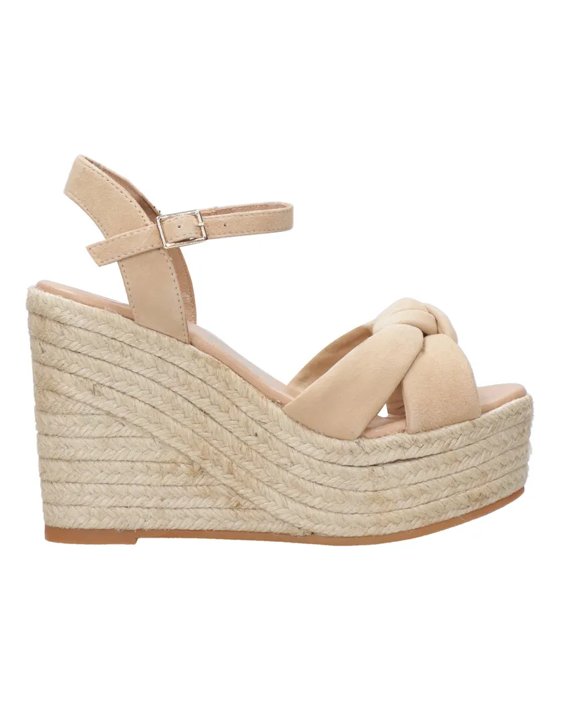 Espadrilles Sandalen Kamel Camel
