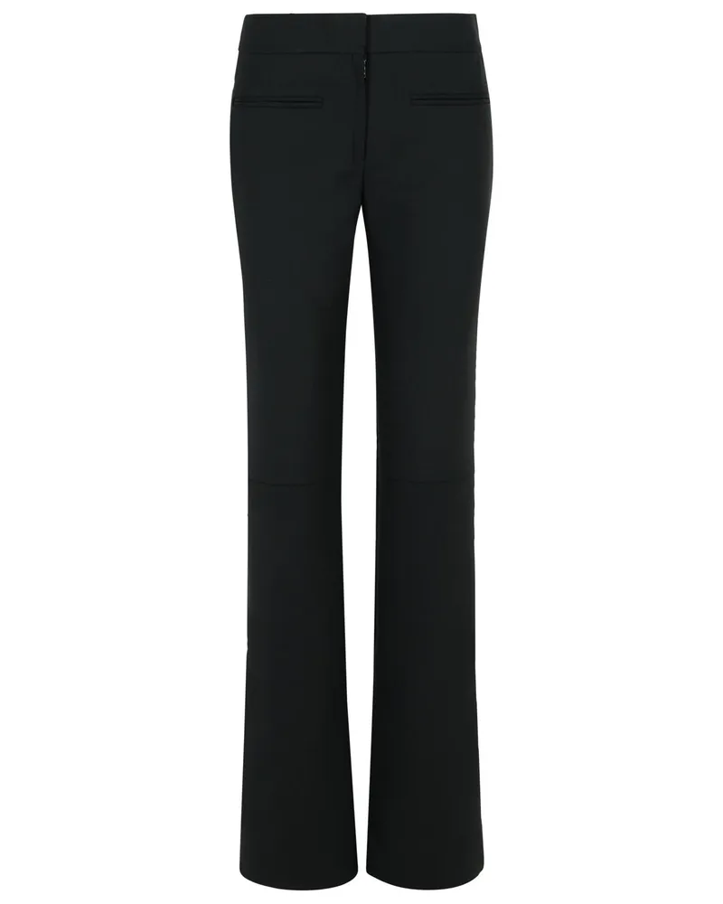 Courrèges Courreves schwarze Wollmischhosen Black