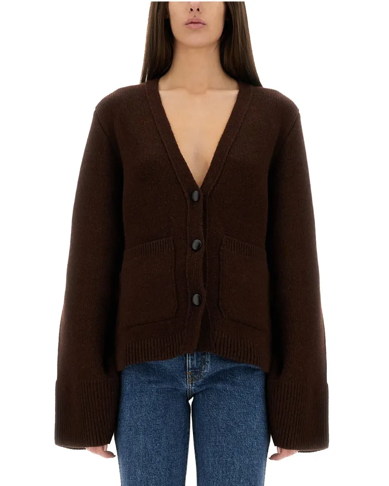 KHAITE Scarlet" Cardigan Brown