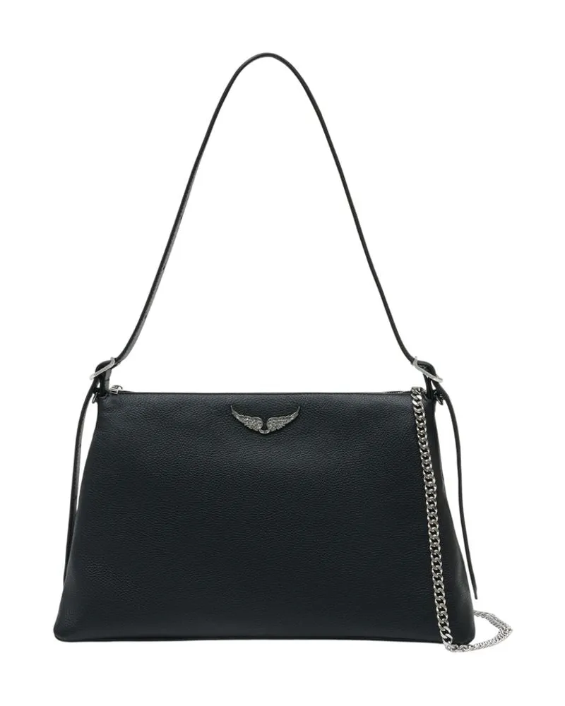 Zadig & Voltaire Jim Umhängetasche  Leder Schwarz Schwarz