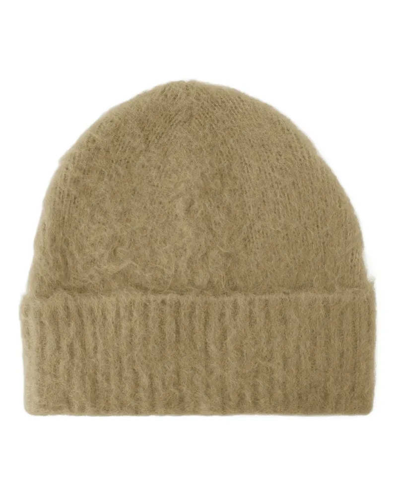 Acne Studios Kameo Beanie  Wolle Dunkelsterge Beige