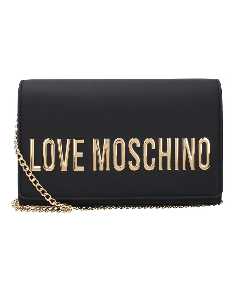 Moschino Pochette Damens Polyurethan Schwarz/Gold -