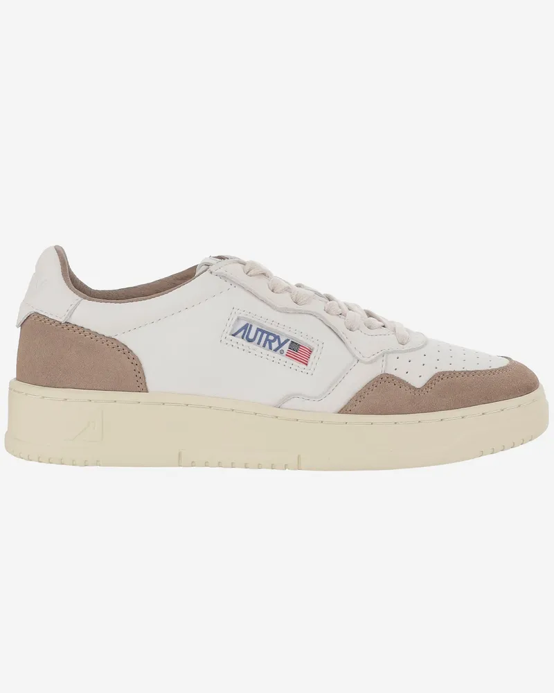 AUTRY Low Medalist Leder -Sneaker Beige