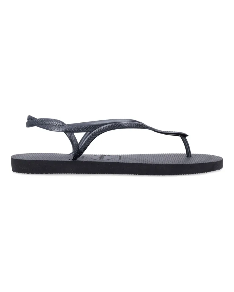 Havaianas flache Schuhe schwarz Black