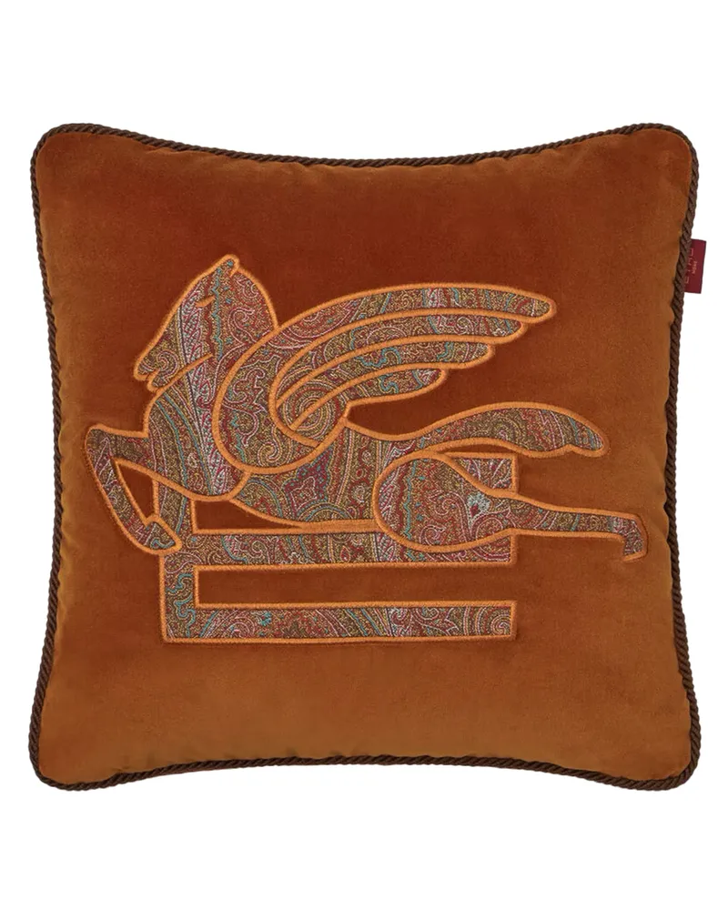 Etro Pegaso' Kissen Orange