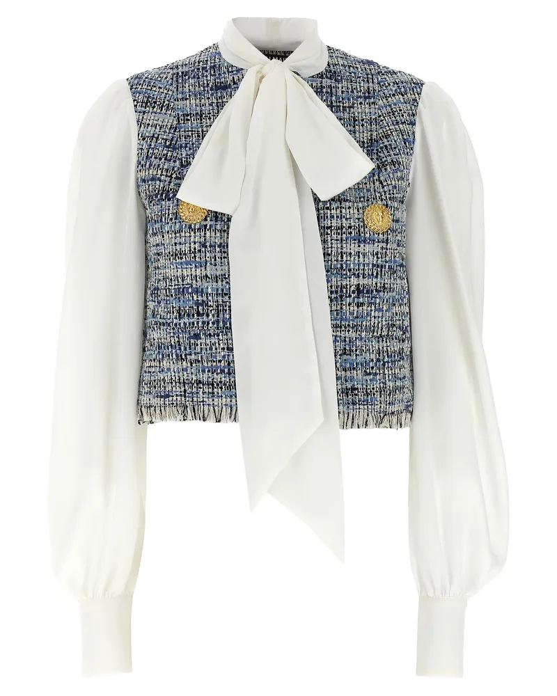 Balmain Tweed -Hemd Multicolor